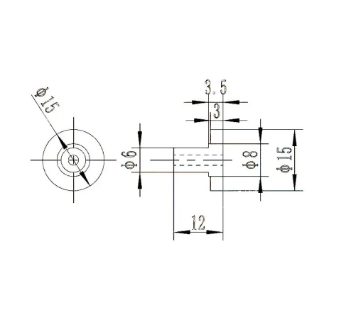 Piulite M3 reglaj pat imprimanta 3D, 12x15mm (set 4 buc.) [1]