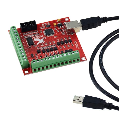Componente CNC - Placa de control CNC USB Mach3, 4 axe, 100kHz, cu cablu USB