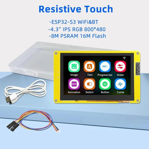 Placa de dezvoltare ESP32-S3 cu display IPS tactil de 4.3 inch [1]