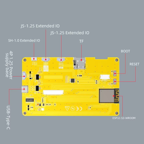Placa de dezvoltare ESP32-S3 cu display IPS tactil de 4.3 inch [3]