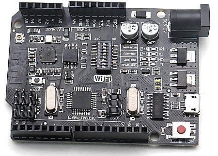 Kituri Arduino, platforme dezvoltare - Placă de dezvoltare WiFi R3 ATmega328P+ESP8266 Memorie de 32 MB