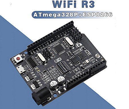 Placă de dezvoltare WiFi R3 ATmega328P+ESP8266 Memorie de 32 MB [1]