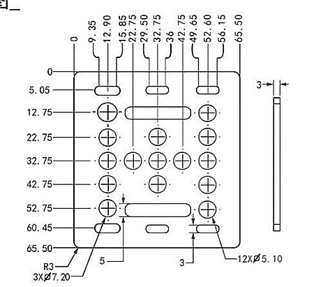 Placa V-Slot imprimanta 3d 20x20mm cu role OPENBUILDS [3]
