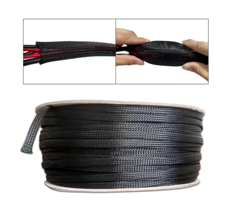 Plasa ignifuga impletita PVC, latime 8mm, lungime 1m [1]