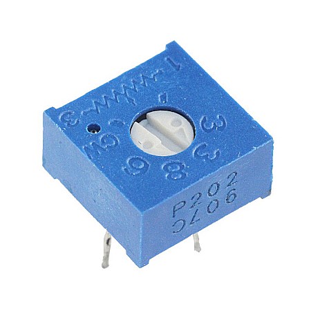Potențiometru reglabil 3386P 202 2kΩ, 500mW