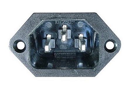 Priza retea C14, 3 pin, AC 10A 250V, mama, universala [2]