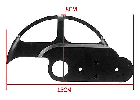 Protector disc de frana trotineta electrica Xiaomi Mijia M365 negru [0]