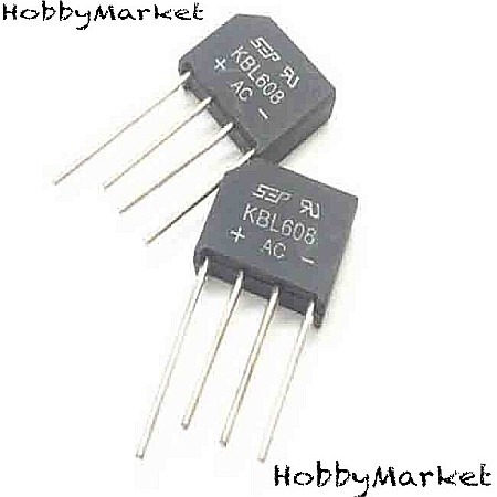 Punte Redresoare KBL608 6A 800V (set 3 buc)