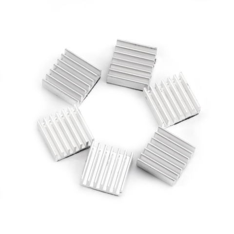 Radiatoare aluminiu cu adeziv 3M, 14x14x6mm (set 4 buc.) [4]