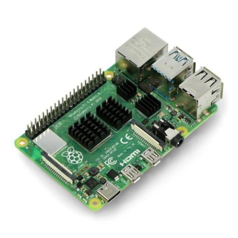 Set 4 radiatoare aluminiu Raspberry Pi 4B, negre, cu adeziv [4]
