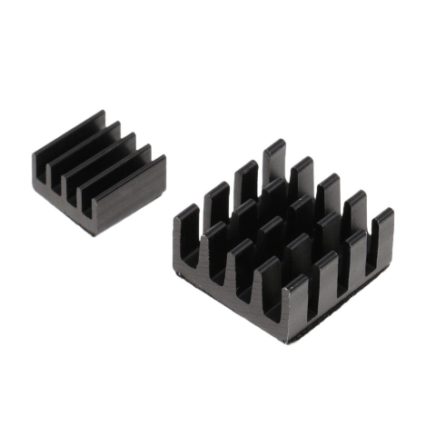 Radiatoare aluminiu Raspberry Pi cu adeziv, 9x9x5mm, 14x14x7mm (set 2 buc.) [2]