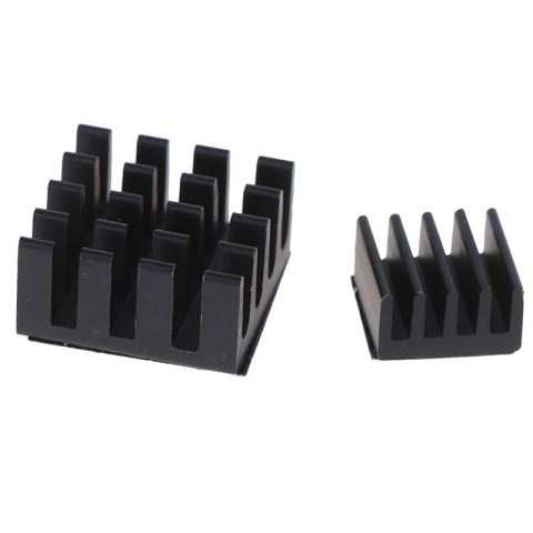 Radiatoare aluminiu Raspberry Pi cu adeziv, 9x9x5mm, 14x14x7mm (set 2 buc.) [3]