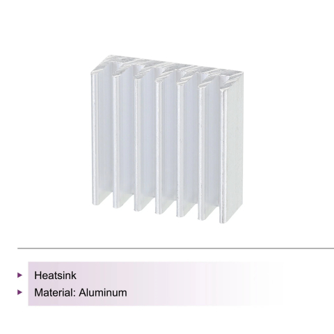 Radiator aluminiu driver si mosfet cu adeziv, 14x14x6mm, imprimanta 3D (set 4 buc) [3]