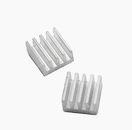 Radiator driver A4988 / mosfet imprimanta 3D, 9x9x4mm, cu adeziv, aluminiu (4 buc)