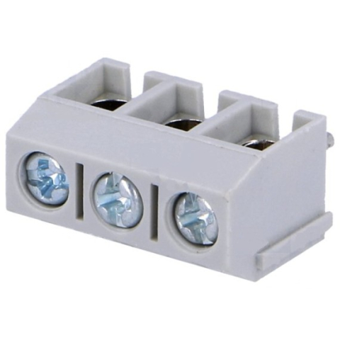 Cabluri si conectori - Regleta conexiuni PCB mufa 3 piste / conector terminal cu surub 3 pin (set 10 buc)