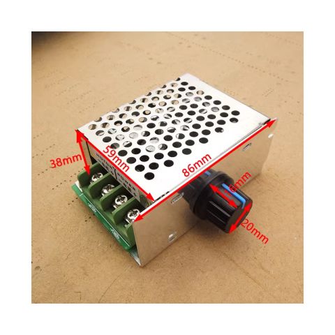 Regulator turatie motor PWM 10-60V DC 20A, reversibil, pentru motoare 12V 24V 36V 48V, cu buton [1]