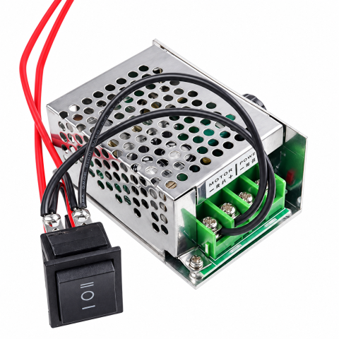 Motoare, variatoare si accesorii - Regulator turatie motor DC PWM 10-60V, reversibil, 10A nominal/20A varf