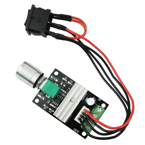 Regulator turatie motor PWM 6-28V DC 3A, cu buton reversor [1]