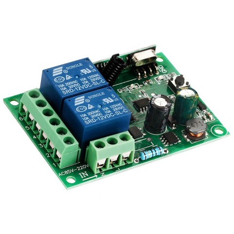 Releu RF 2 canale 220V, 433MHz [1]