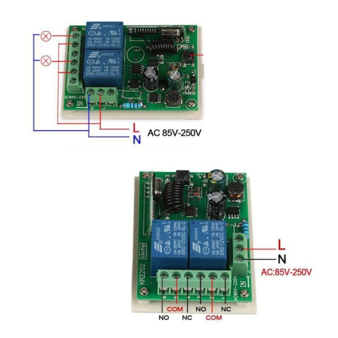 Releu RF 2 canale 220V, 433MHz [2]