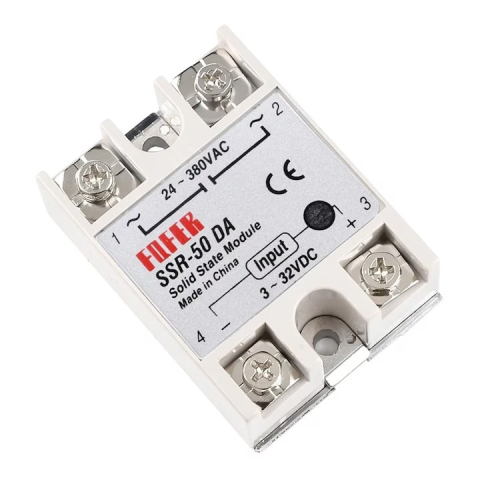 Relee - Releu solid state SSR-50DA 50A, intrare 3-32VDC, iesire 24-380VAC