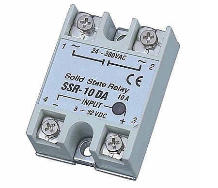 Module atasabile Arduino - Releu SSR-10DA intrare 3-32VDC, iesire 24-380VAC, 10A