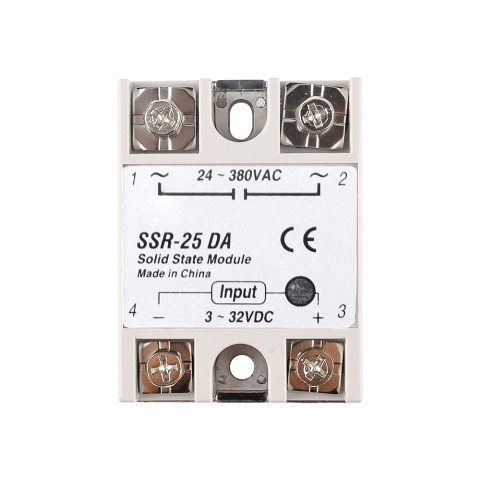 Arduino si ESP32 - Releu solid state SSR-25DA 25A, intrare 3-32VDC, iesire 24-380VAC