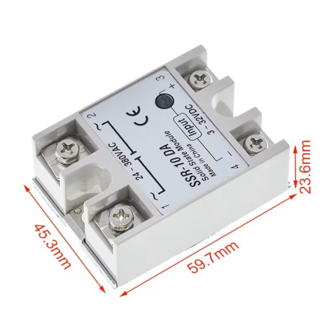 Releu static SSR-75DA 75A, intrare 3-32V DC, iesire 24-380V AC [1]