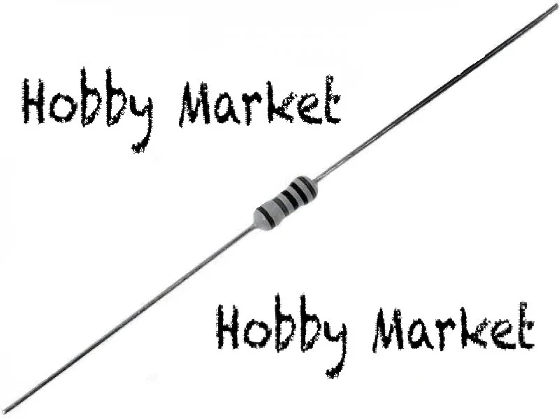 Componente electronice - Rezistor metal oxide, THT, rezistenta 1kΩ, 1W