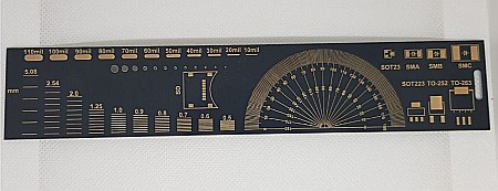 Riglă PCB 20cm cu sloturi componente electronice [1]