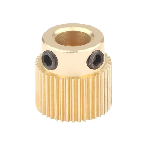Extrudere si accesorii - Roata dintata extruder MK8, 26 dinti, gaura 5mm, alama, filament 1.75mm