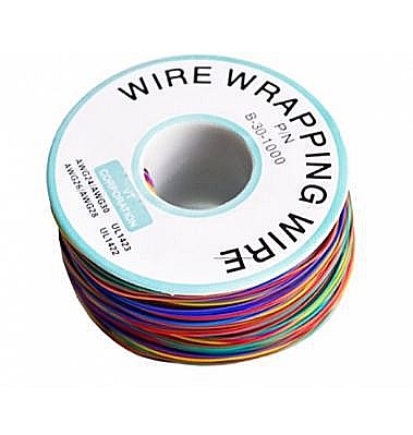 Cabluri si conectori - Rola 8 cabluri izolate cupru B-30-1000, 30AWG, pentru PCB/Breadboard