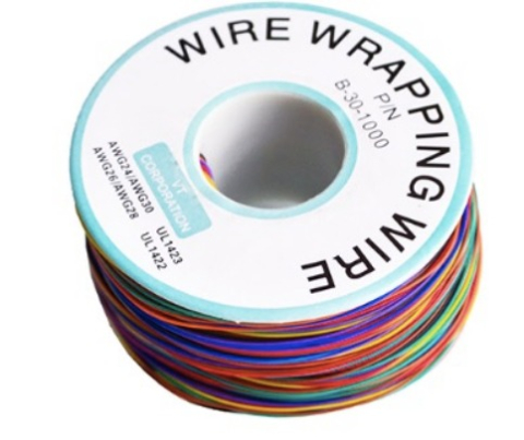 Cabluri si adaptoare - Rola fire izolate cupru B-30-1000, 30AWG, 8 culori, aprox. 200m, pentru PCB/Breadboard