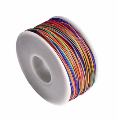 Rola fire izolate cupru B-30-1000, 30AWG, 8 culori, aprox. 200m, pentru PCB/Breadboard [1]