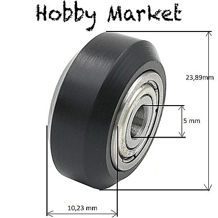 Rola mare OPENBUILDS pentru profil V cu rulment 625 (set 4buc.) [1]