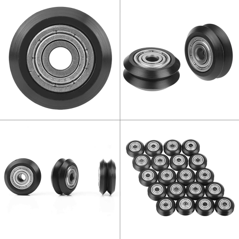 Rola mare OpenBuilds V-slot, profil V, POM, 625ZZ, 5x24x10mm [1]