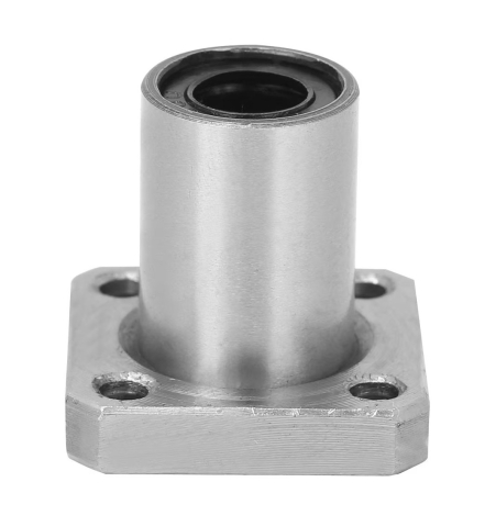 Suruburi trapezoidale, axe si ghidaje liniare - Rulment liniar LMK8UU cu flansa patrata, 8x15x24mm, pentru axa de 8mm