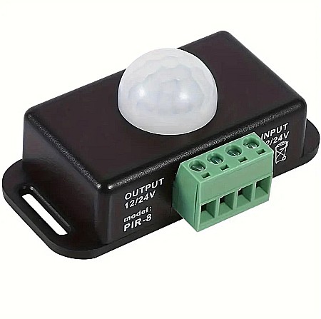 Kituri Arduino si componente - Senzor de miscare PIR-8, comutator miscare, 12-24V, 6A max