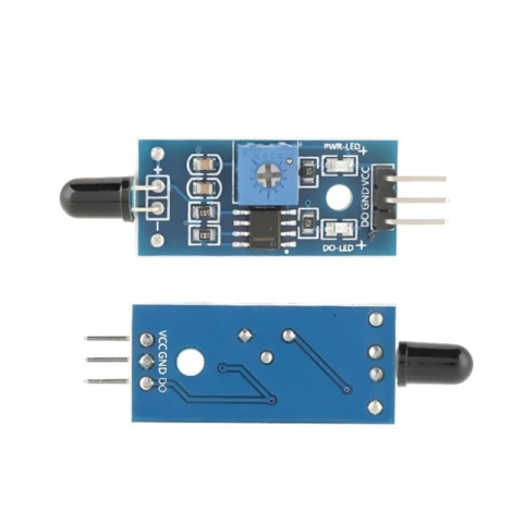 Senzori Arduino - Senzor flacara infrarosu LM393, prag reglabil, iesire DO/AO