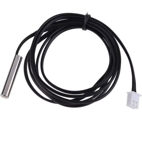 Senzori Arduino - Senzor temperatura NTC 10K, sonda metalica 1m, conector XH2.54 2 pini