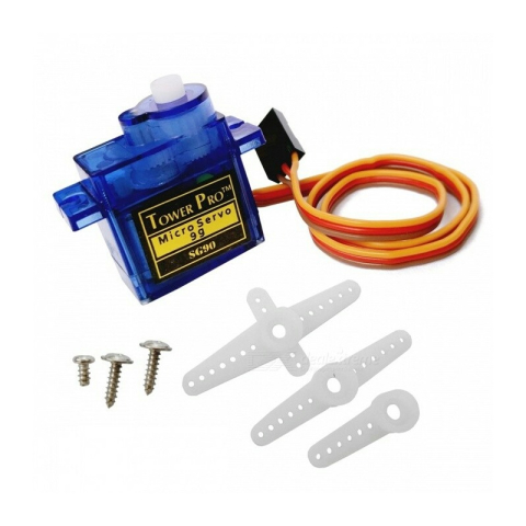 Servomotoare - Servomotor SG90 9g, 180°, 4,8–6V, angrenaje din plastic