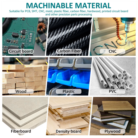 Set 10 micro burghie PCB din otel tungsten 0.2-0.6 mm, pentru CNC, gravura, placi de circuit si curatare orificii fine [7]