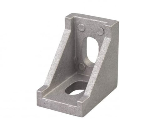 Piese mecanice - Set 2 coltare metalice in unghi drept imprimanta 3D, 20x20x17mm, pentru prindere profil aluminiu