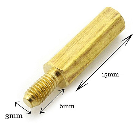 Robotica - Set 4 suruburi alama hexagonale cu piulita fixare PCB