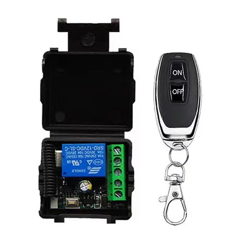 Relee - Set modul RF cu releu si telecomanda, 12VDC, 10A, 433MHz, 1 canal