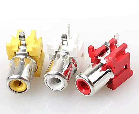 Set mufe conectori audio RCA AV (8 buc) [3]