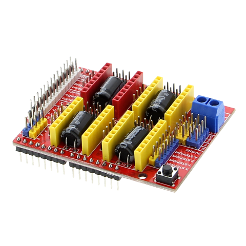 Module atasabile Arduino - Shield CNC V3 pentru Arduino UNO, 4 socluri A4988 si DRV8825
