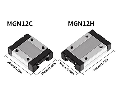 Sina ghidaj liniar cu patina MGN12C 400mm [5]