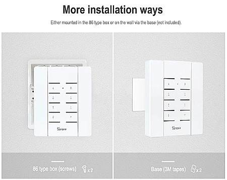 Sonoff RM433-BASE - suport prindere perete telecomanda RM433 [3]