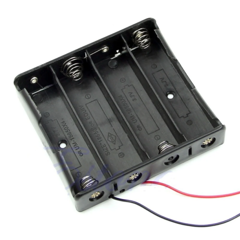 Acumulatori, BMS si accesorii - Suport 4 acumulatori 18650, cu fire